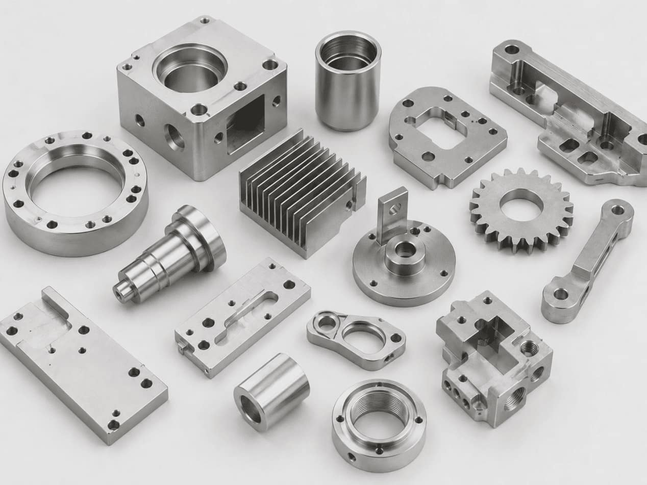 Anodized aluminium semiconductor chamber components stacked in a clean room